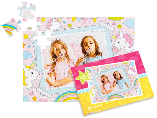 Assembled unicorn puzzle